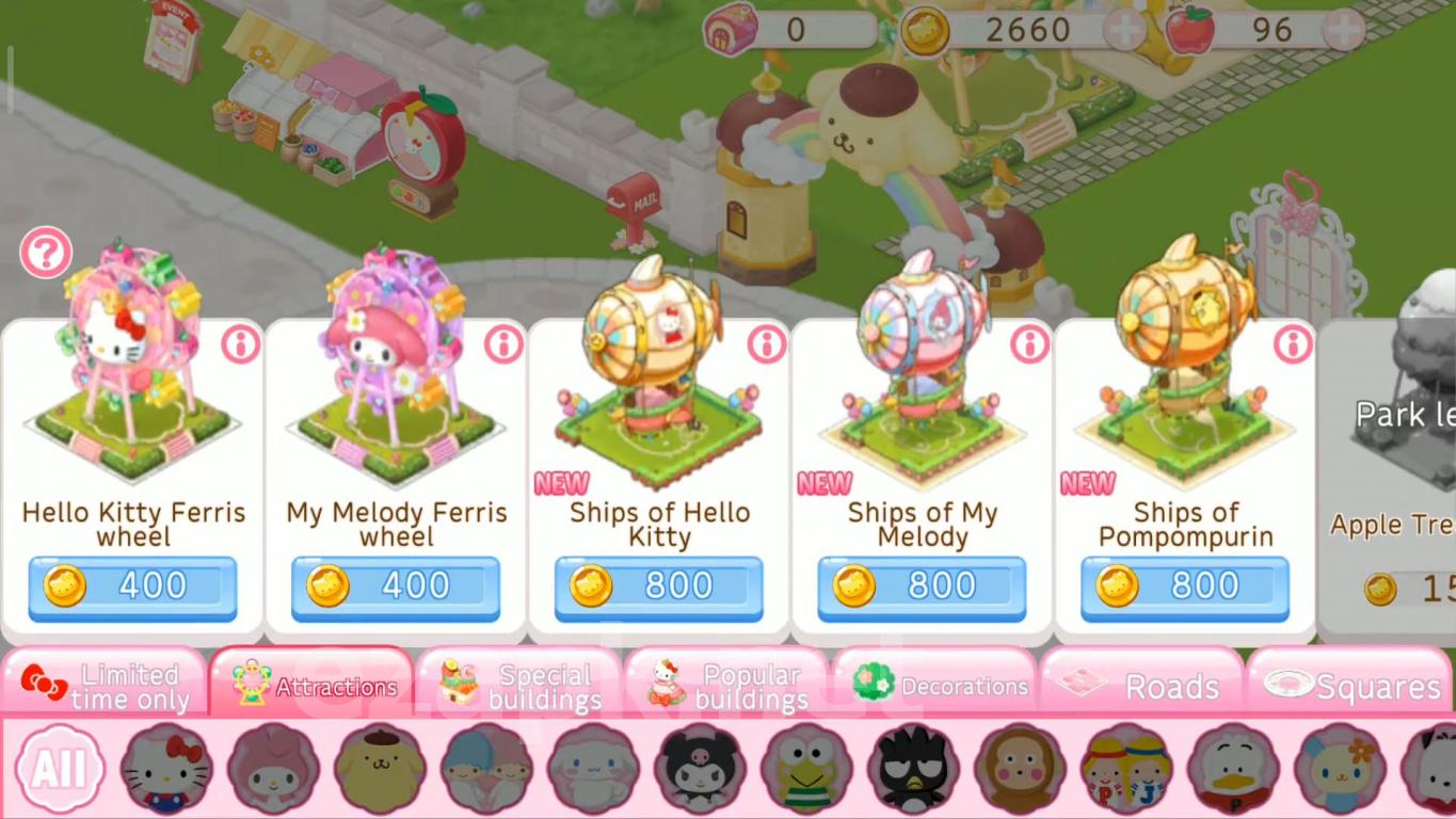 Hello Kitty World 2 Sanrio Kawaii Theme Park Game