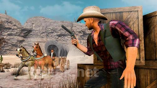 Wild West gunslinger cowboy rider