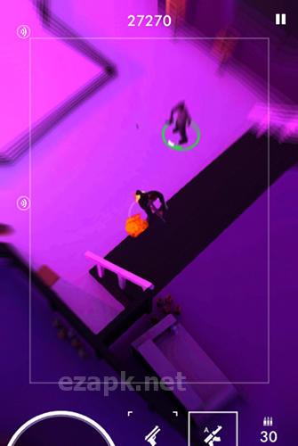 Neon noir: Mobile arcade shooter