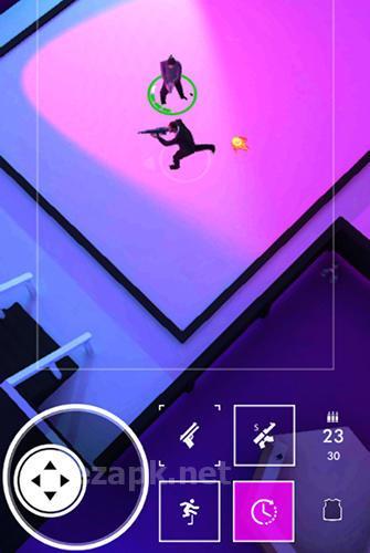 Neon noir: Mobile arcade shooter