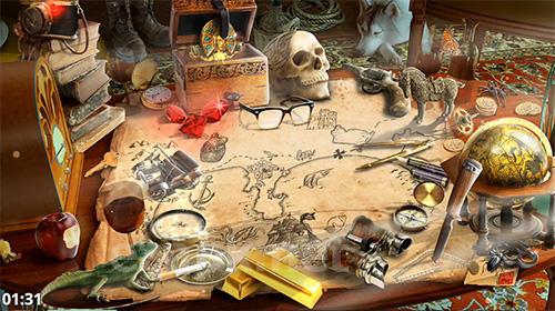 Treasure hunt hidden objects adventure game