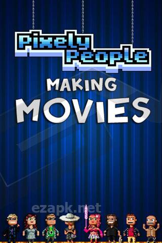 Pixely People Making Movies