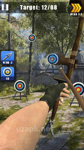 Archery champion: Real shooting