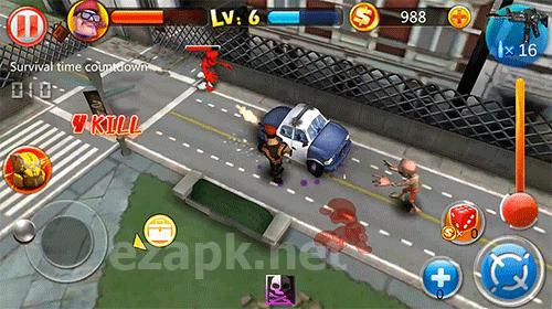 Zombie street battle