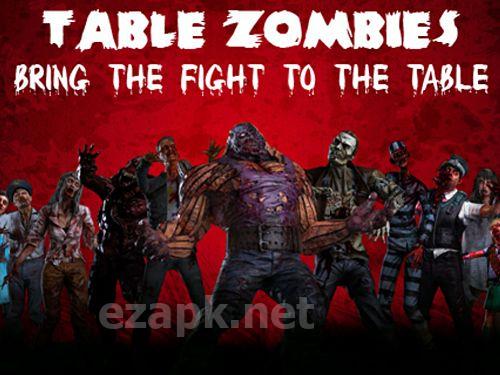 Table zombies: Augmented reality game