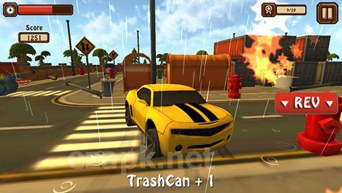 Classic car: 3D city smash