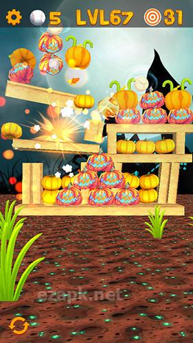Knockdown the pumpkins 2: Smash Halloween targets