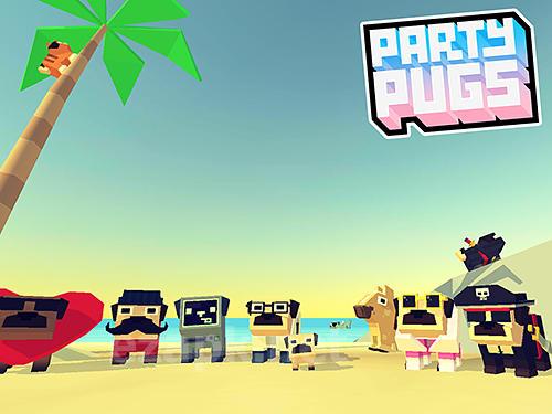 Party pugs: Beach puzzle go!