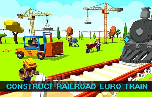 Construct railroad euro train