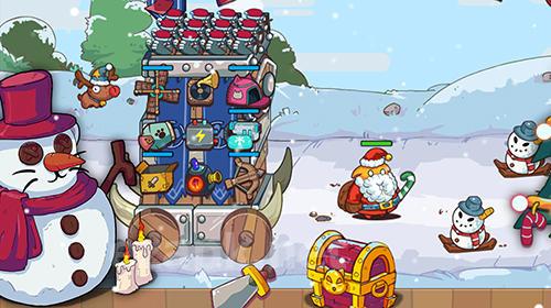 Cat'n'robot: Idle defense. Cute castle TD game