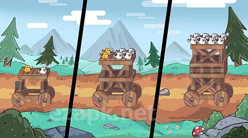 Cat'n'robot: Idle defense. Cute castle TD game