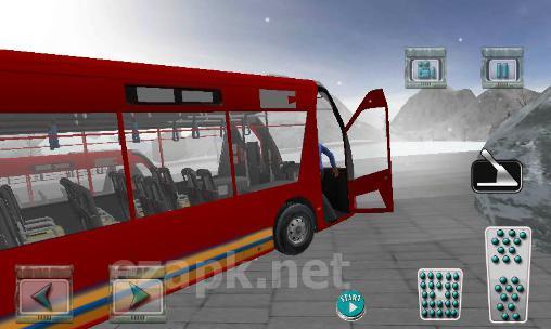 Hill tourist bus driving