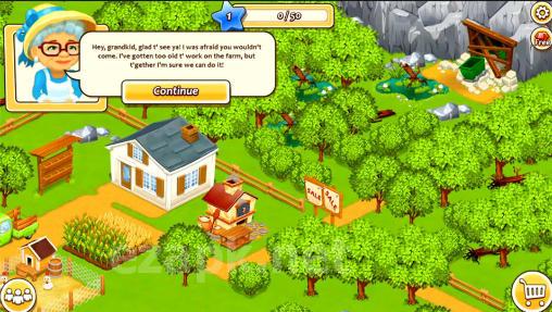 New farm town: Day on hay farm