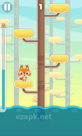 Jumping fox: Climb that tree!