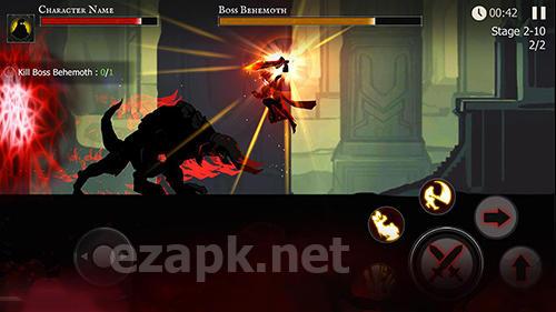 Shadow of death. Dark knight: Stickman fighting