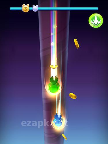 Wacky stars: Multiplayer spiral jump arcade