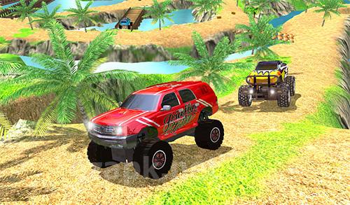 Offroad grand monster truck hill drive