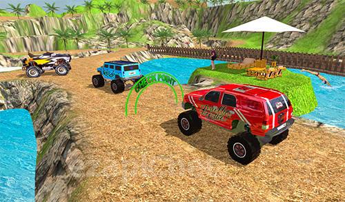 Offroad grand monster truck hill drive