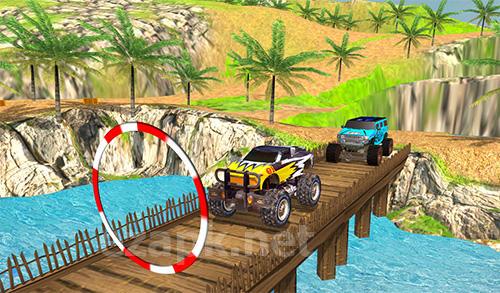 Offroad grand monster truck hill drive