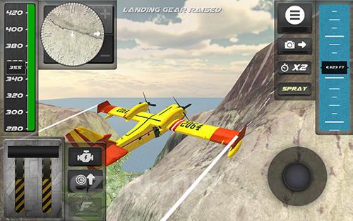 Airplane firefighter simulator