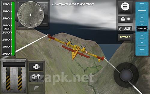 Airplane firefighter simulator