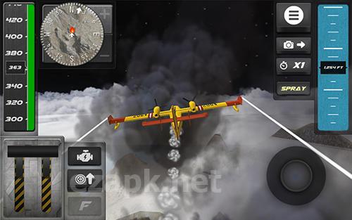 Airplane firefighter simulator