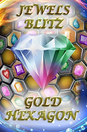 Jewels blitz: Gold hexagon