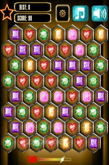 Jewels blitz: Gold hexagon