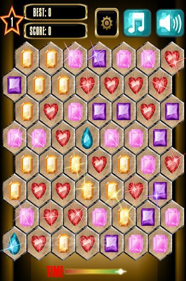 Jewels blitz: Gold hexagon