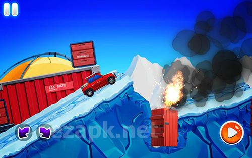 Arctic roads: Car racing game