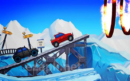 Arctic roads: Car racing game