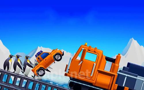 Arctic roads: Car racing game