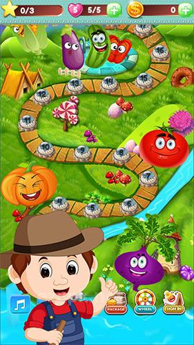 Vegetable farm splash mania