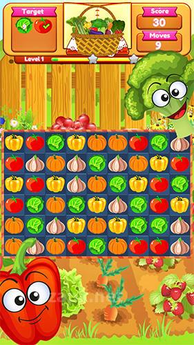 Vegetable farm splash mania