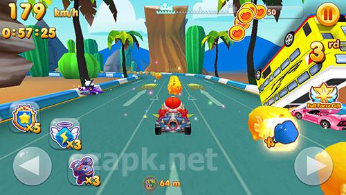 Robot rocket racer: Transformer car race