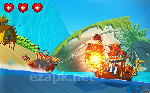 Pirate ship shooting race