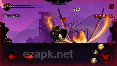 Shadow stickman: Dark rising. Ninja warriors