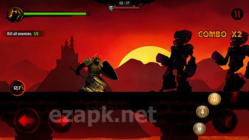 Shadow stickman: Dark rising. Ninja warriors