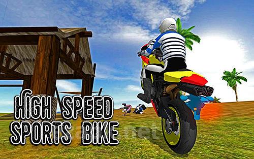 High speed sports bike sim 3D