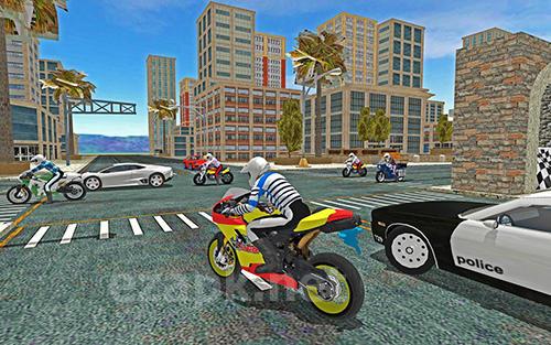 High speed sports bike sim 3D