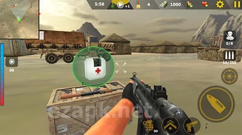 Commando sniper attack: Modern gun shooting war