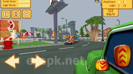 Cartoon race 3D: Car driver