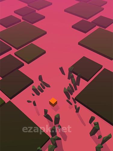 Dancing cube: Line jump. Tap tap music world tiles