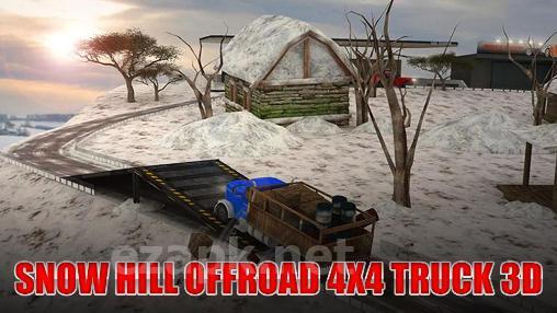 Snow hill offroad 4x4 truck 3D