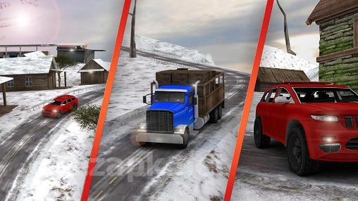 Snow hill offroad 4x4 truck 3D