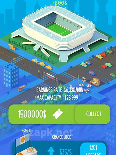 Soccer clicker stadium builder