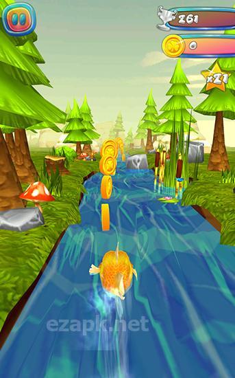 Choppy fish: 3D run