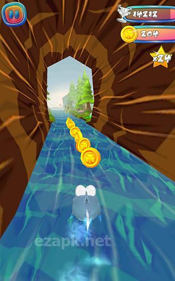 Choppy fish: 3D run