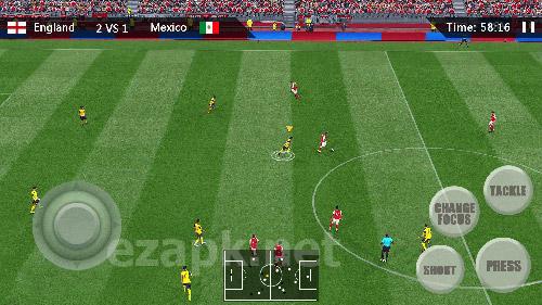 Real soccer league simulation game