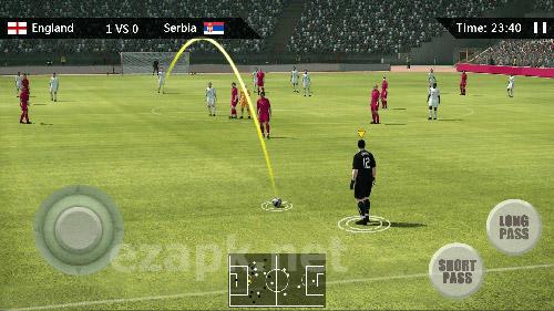 Real soccer league simulation game